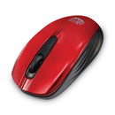 Adesso iMouse S50 Wireless Mini Mouse, 2.4 GHz Frequency/33 ft Wireless Range, Left/Right Hand Use, Red