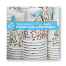 Dixie PerfecTouch Hot/Cold Cups, 12 oz, White, 50/Bag, 20 Bags/Carton