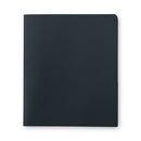 Smead Two-Pocket Folder, Textured Paper, 100-Sheet Capacity, 11 x 8.5, Black, 25/Box