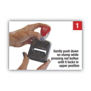 COSCO 2000PLUS Model S 360 Two-Color Message Dater, 1.75 x 1, "Received", Self-Inking, Blue/Red