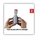 COSCO 2000PLUS Model S 360 Two-Color Message Dater, 1.75 x 1, "Received", Self-Inking, Blue/Red