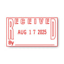 COSCO 2000PLUS ES Dater, RECEIVED + Date, 1 x 1.81, Red