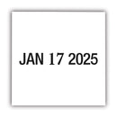 COSCO 2000PLUS Self-Inking Heavy-Duty Line Dater with Microban, 1.25 x 0.63, Black