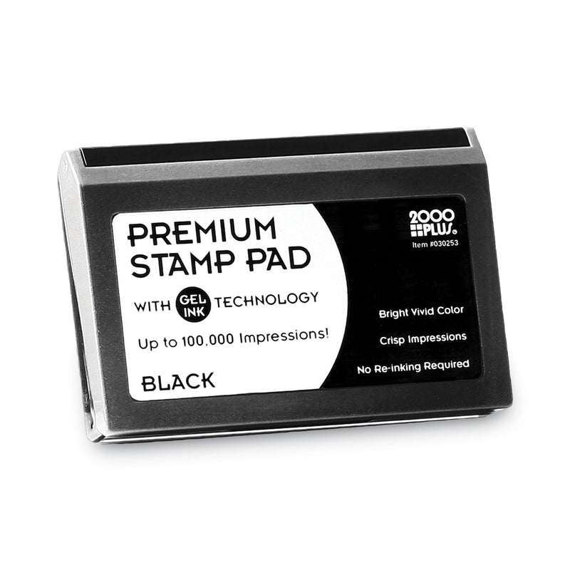 COSCO Microgel Stamp Pad for 2000 PLUS, 4.25" x 2.75", Black