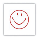 ACCUSTAMP Pre-Inked Round Stamp, Smiley, 0.63" dia, Red