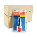 COSCO 2000PLUS Self-Inking Refill Ink, 0.9 oz. Bottle, Black