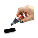 COSCO 2000PLUS Self-Inking Refill Ink, 0.9 oz. Bottle, Black