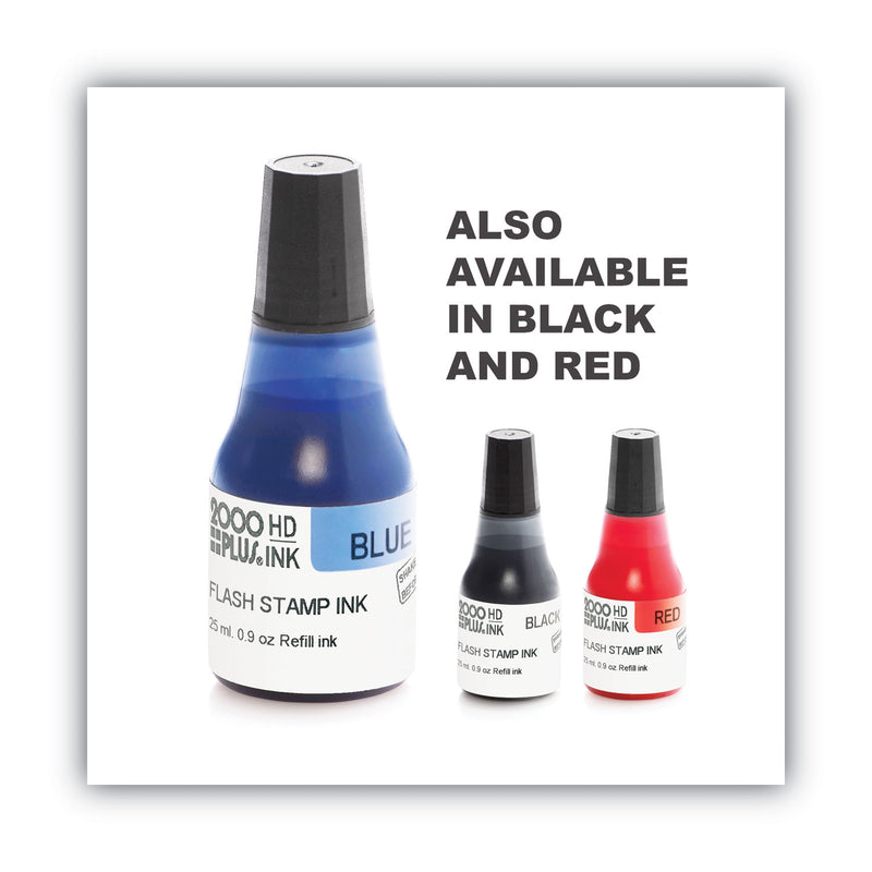 COSCO 2000PLUS Pre-Ink High Definition Refill Ink, Blue, 0.9 oz Bottle, Blue