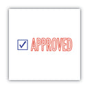ACCUSTAMP2 Pre-Inked Shutter Stamp, Red/Blue, APPROVED, 1.63 x 0.5