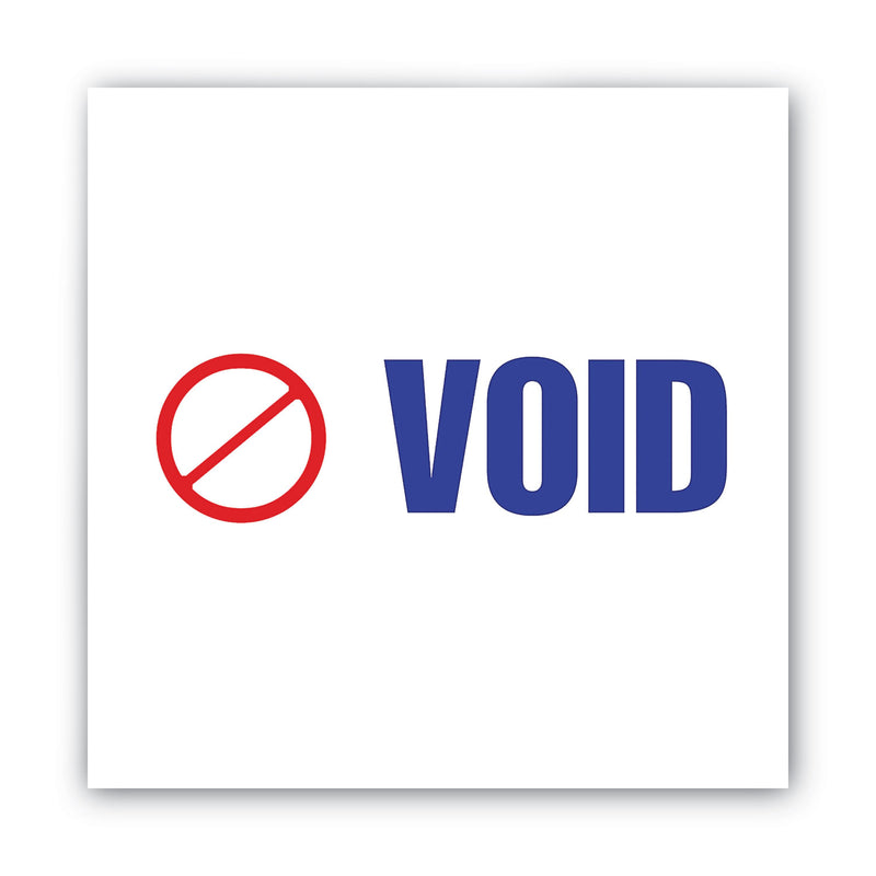 ACCUSTAMP2 Pre-Inked Shutter Stamp, Red/Blue, VOID, 1.63 x 0.5