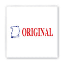 ACCUSTAMP2 Pre-Inked Shutter Stamp, Red/Blue, ORIGINAL, 1.63 x 0.5