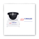 ACCUSTAMP2 Pre-Inked Shutter Stamp, Red/Blue, EMAILED, 1.63 x 0.5