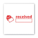 ACCUSTAMP2 Pre-Inked Shutter Stamp, Red, RECEIVED, 1.63 x 0.5