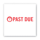 ACCUSTAMP2 Pre-Inked Shutter Stamp, Red, PAST DUE, 1.63 x 0.5