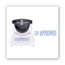 ACCUSTAMP2 Pre-Inked Shutter Stamp, Blue, APPROVED, 1.63 x 0.5