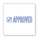 ACCUSTAMP2 Pre-Inked Shutter Stamp, Blue, APPROVED, 1.63 x 0.5