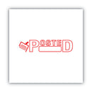 ACCUSTAMP2 Pre-Inked Shutter Stamp, Red, POSTED, 1.63 x 0.5