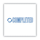 ACCUSTAMP2 Pre-Inked Shutter Stamp, Blue, COMPLETED, 1.63 x 0.5