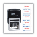 COSCO 2000PLUS Economy Message Dater, 4 Messages, Red/Blue, 1.75 x 0.94