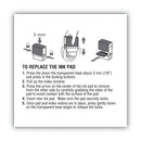 COSCO 2000PLUS Replacement Ink Pad for 2000PLUS 1SI20PGL, 1.63" x 0.25", Black