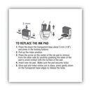 COSCO 2000PLUS Replacement Ink Pad for 2000PLUS 1SI20PGL, 1.63" x 0.25", Blue