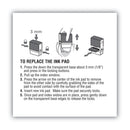 COSCO 2000PLUS Replacement Ink Pad for 2000PLUS 1SI40PGL and 1SI40P, 2.38" x 0.25", Black