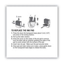 COSCO 2000PLUS Replacement Ink Pad for 2000PLUS 1SI40PGL and 1SI40P, 2.38" x 0.25", Red