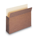 Smead Redrope Drop Front File Pockets, 3.5" Expansion, Letter Size, Redrope, 50/Box