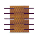 Smead SafeSHIELD Two-Prong Fastener Base and Compressor Sets, 2" Capacity, 2.75" Center to Center, Purple, 50/Box