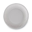 Dixie Clay Coated Paper Plates, 6" dia, White, 100/Pack