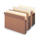 Smead Redrope Drop Front File Pockets, 5.25" Expansion, Letter Size, Redrope, 10/Box
