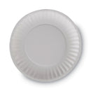 Dixie Clay Coated Paper Plates, 6" dia, White, 100/Pack, 12 Packs/Carton