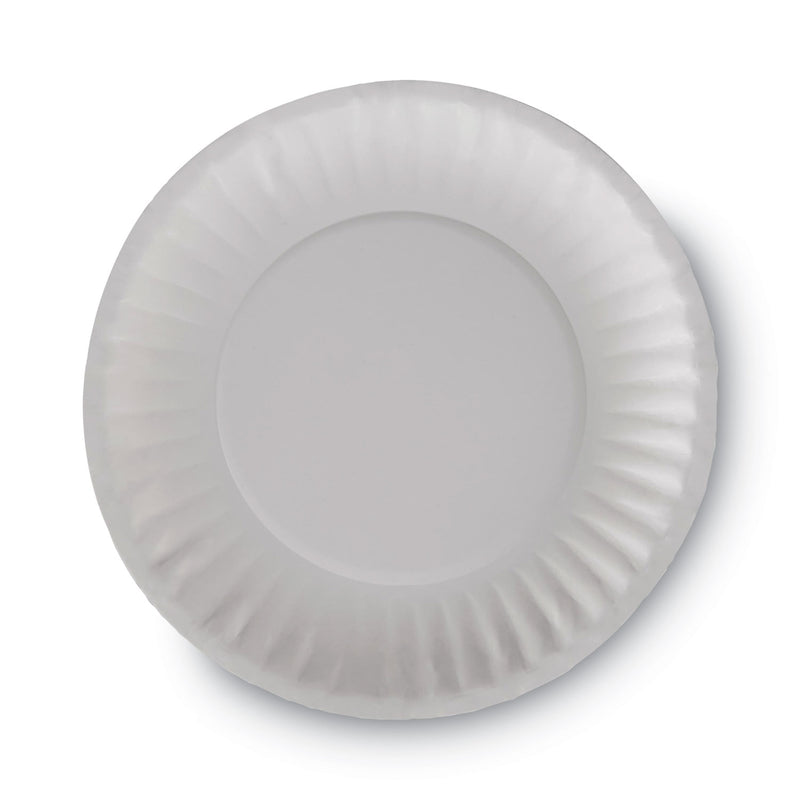 Dixie Clay Coated Paper Plates, 6" dia, White, 100/Pack, 12 Packs/Carton