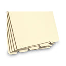 Smead Stackable Folder Dividers with Fasteners, 1/5-Cut End Tab, Legal Size, Manila, 50/Pack