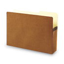 Smead Redrope Drop Front File Pockets with 2/5-Cut Guide Height Tabs, 3.5" Expansion, Legal Size, Redrope, 25/Box