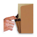Smead Redrope Drop Front File Pockets, 1.75" Expansion, Letter Size, Redrope, 50/Box