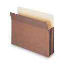 Smead Redrope Drop Front File Pockets, 3.5" Expansion, Letter Size, Redrope, 50/Box