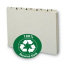 Smead 100% Recycled Daily Top Tab File Guide Set, 1/5-Cut Top Tab, 1 to 31, 8.5 x 11, Green, 31/Set