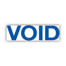 COSCO 2000PLUS Green Line Message Stamp, Void, 1.5 x 0.56, Blue