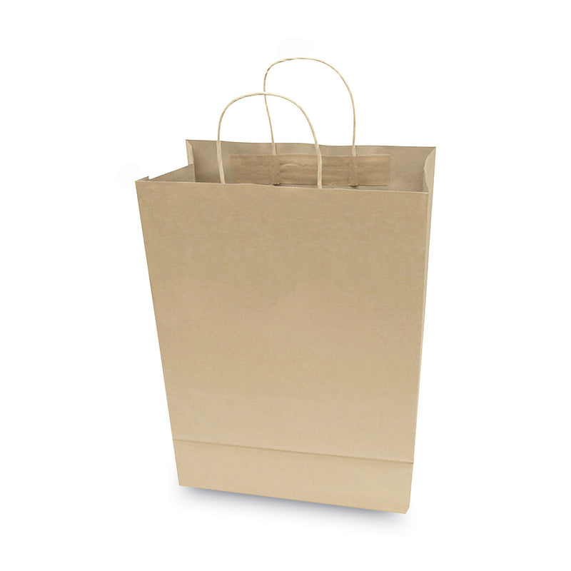 COSCO Premium Shopping Bag, 10"  x 4.5" x 13", Brown Kraft, 50/Box