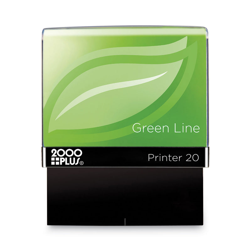 COSCO 2000PLUS Green Line Message Stamp, Paid, 1.5 x 0.56, Red