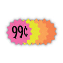COSCO Die Cut Paper Signs, 4" Round, Assorted Colors, Pack of 60 Each