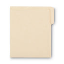 Smead Heavyweight Manila End Tab Folders, 9" High Front, 1/3-Cut Tabs: Assorted, Letter, 0.75" Expansion, Manila, 100/Box