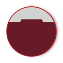 Smead Interior File Folders, 1/3-Cut Tabs: Assorted, Letter Size, 0.75" Expansion, Maroon, 100/Box