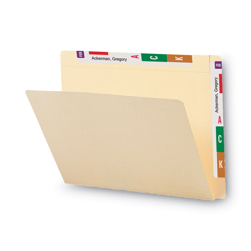 Smead Heavyweight Manila End Tab Conversion File Folders, Straight Tabs, Letter Size, 0.75" Expansion, Manila, 100/Box