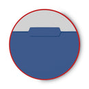 Smead Interior File Folders, 1/3-Cut Tabs: Assorted, Letter Size, 0.75" Expansion, Navy Blue, 100/Box