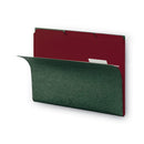Smead Interior File Folders, 1/3-Cut Tabs: Assorted, Letter Size, 0.75" Expansion, Maroon, 100/Box