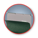 Smead Interior File Folders, 1/3-Cut Tabs: Assorted, Letter Size, 0.75" Expansion, Gray, 100/Box