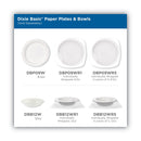 Dixie White Paper Plates, 8.5" dia, Individually Wrapped, White, 500/Carton