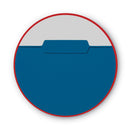 Smead Interior File Folders, 1/3-Cut Tabs: Assorted, Letter Size, 0.75" Expansion, Sky Blue, 100/Box